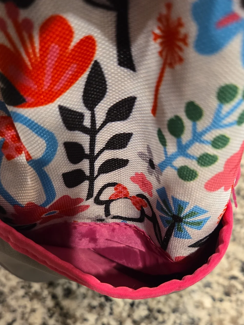 DISNEY BABY MULTI- FUNCTIONAL TRAVEL TOTE DIAPER BAG SET. MINNIE MOUSE FLORAL.